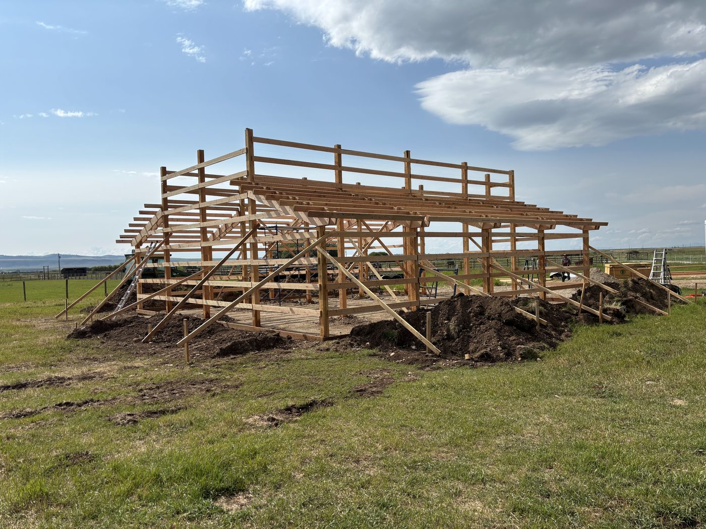 Post-frame framing from the ground up